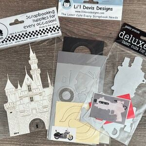 Motorcycle Castle Laser Cuts Scrapbook Craft Supplies Lil Davis Designs Stamping